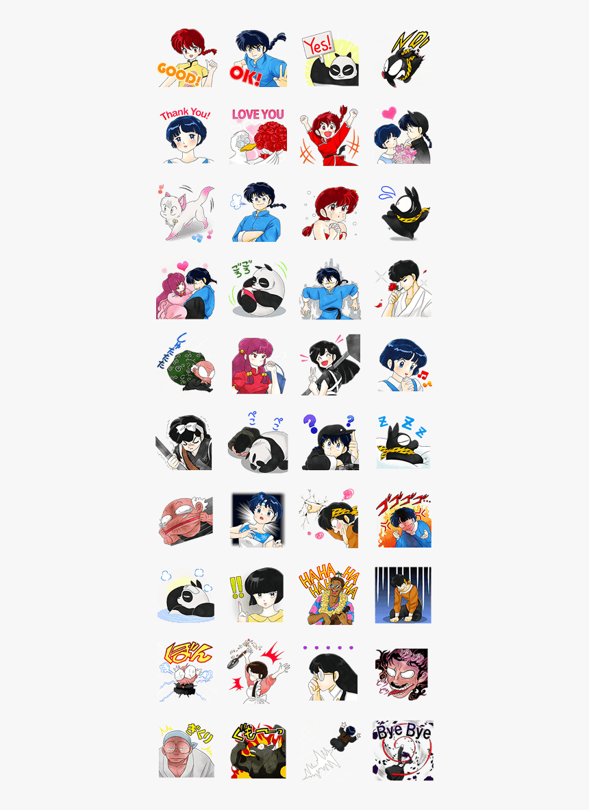 Ranma 1/2 - Touhou Stickers Whatsapp, HD Png Download
