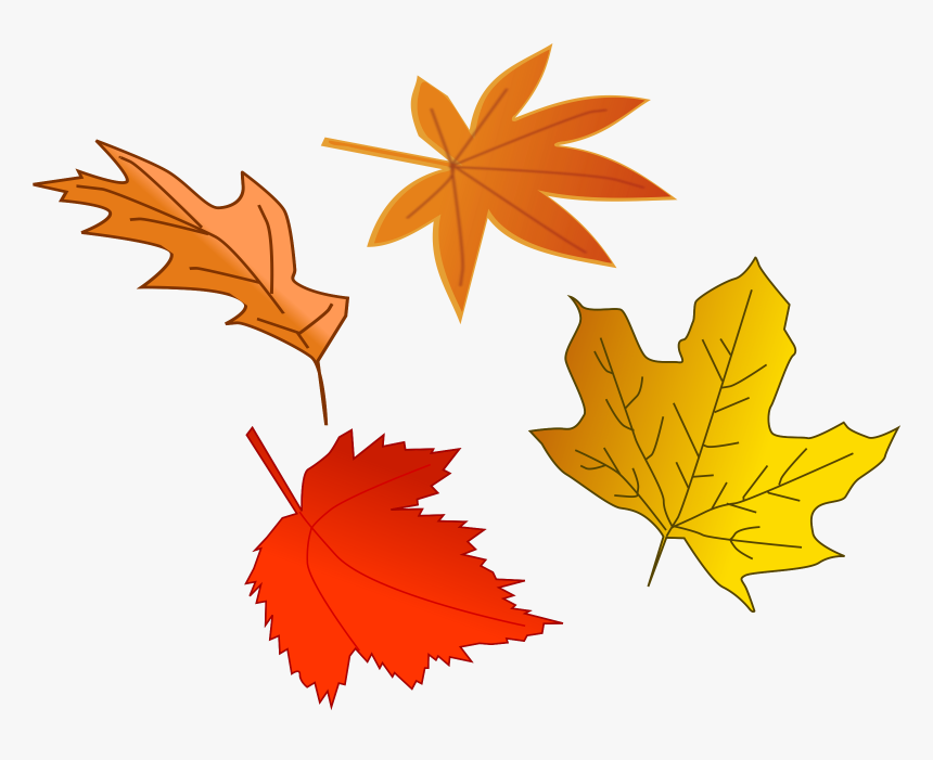 Clipart - Leafs - Falling Leaf Clipart, HD Png Download