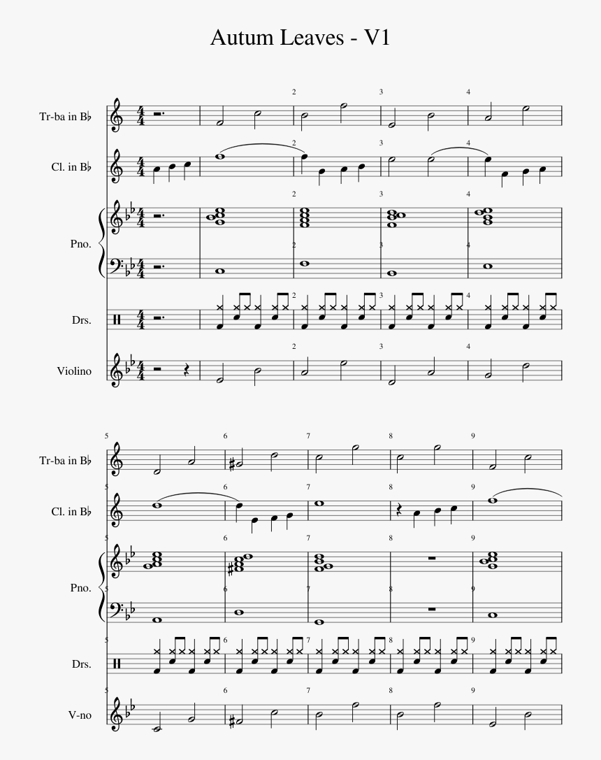 Look At The World Score, HD Png Download