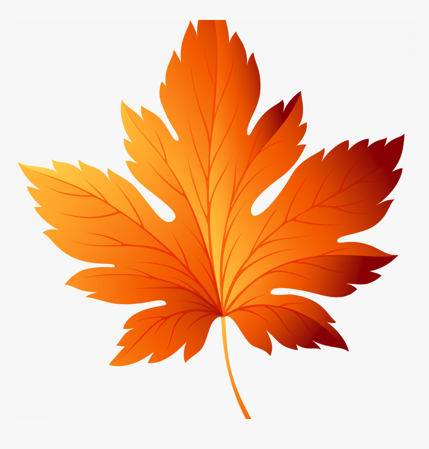 Fall Leaves Background Clipart - Clip Art Fall Leaf, HD Png Download