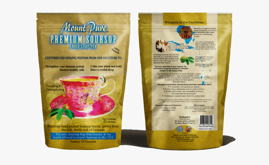 Mount Pure Premium Soursop Tea, HD Png Download