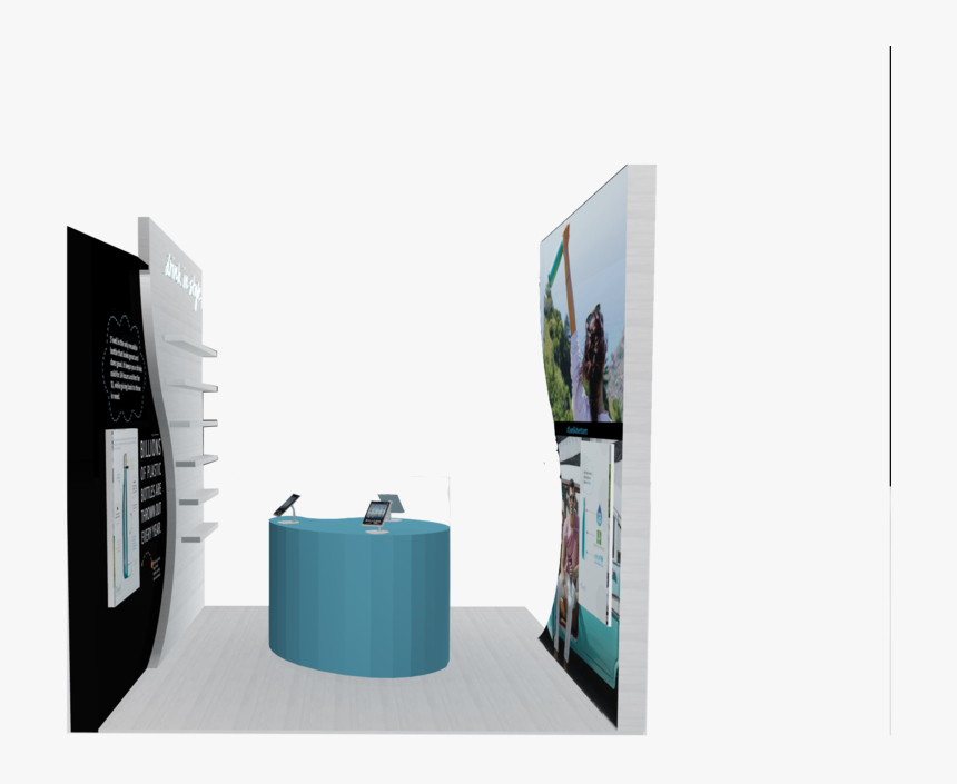 Kiosk Left - Bookcase, HD Png Download
