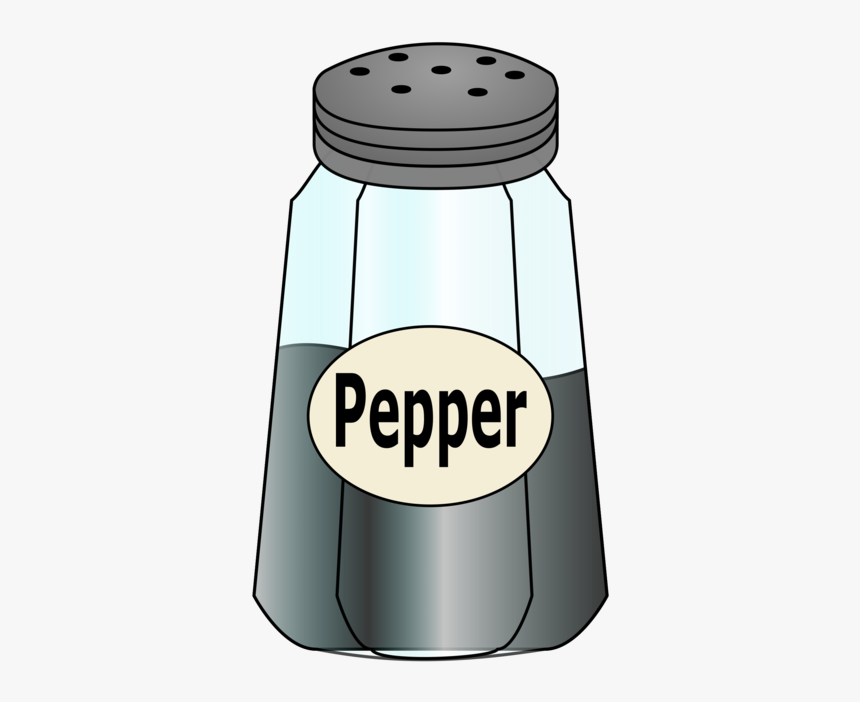 Tableware,salt And Pepper Shakers,seasoning - Pepper Shaker Pepper Clipart, HD Png Download