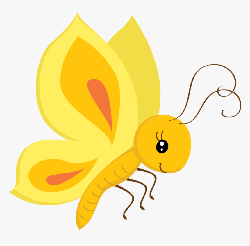 Transparent Flying Butterflies Png - Cute Butterfly Clipart Png, Png Download
