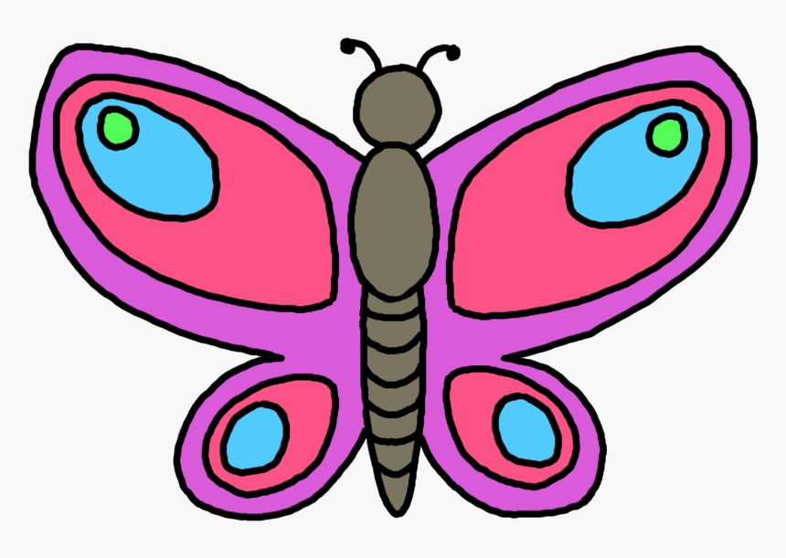 Butterfly Free Butterflies Cliparts Clip Art On Transparent - Colour By Numbers In French, HD Png Download