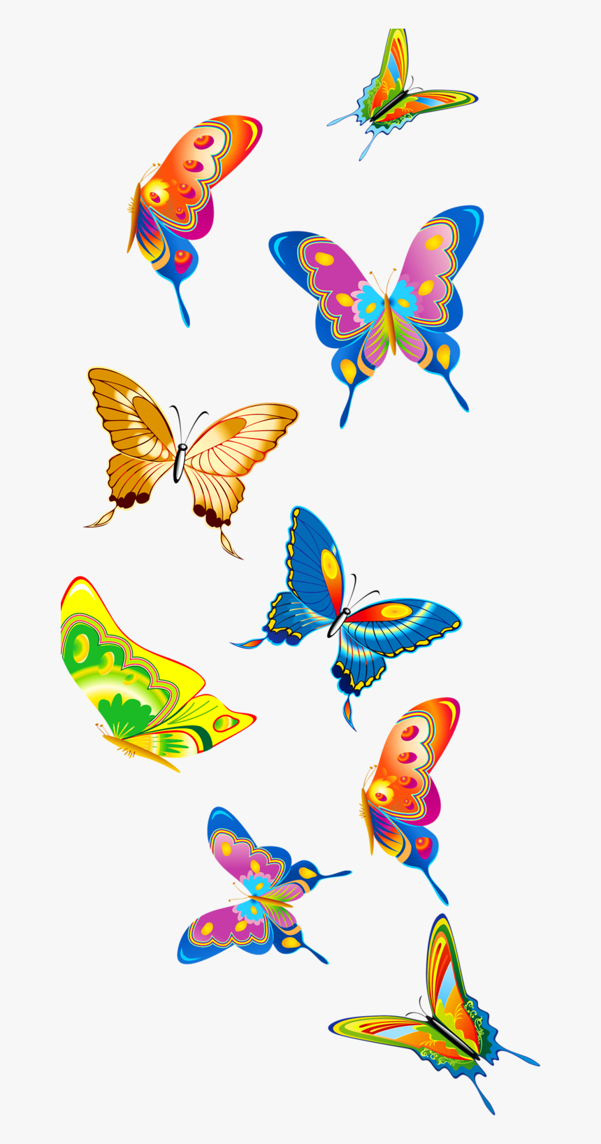 Transparent Clipart Paints - Детские Бабочки Пнг, HD Png Download