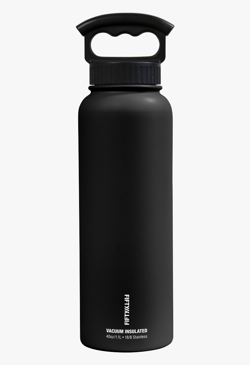 40oz Bottle With Wide Mouth 3 Finger Lid - Vacuum Insulated Water Bottle, HD Png Download