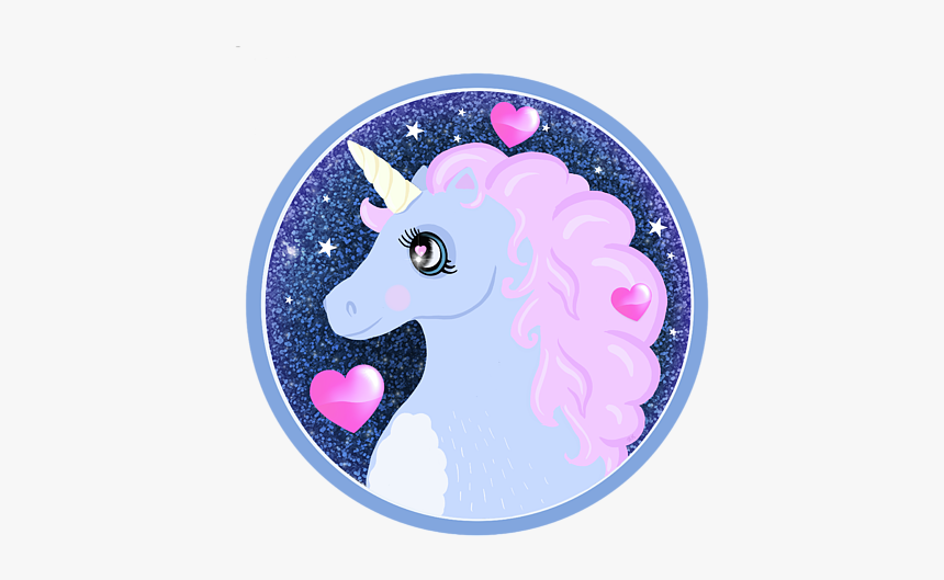 Drawing Of Glitter Unicorn, HD Png Download
