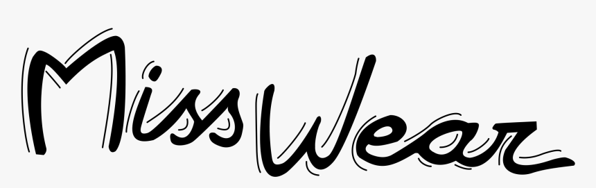 Transparent Miss Monochrome Png - Calligraphy, Png Download