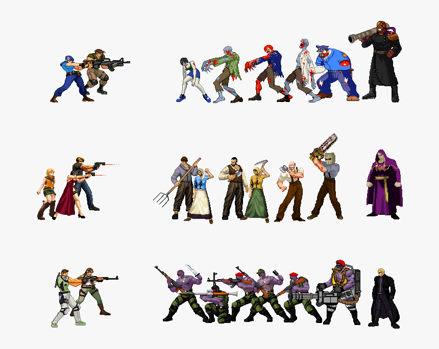 Resident Evil Mugen - Resident Evil Custom Figures, HD Png Download
