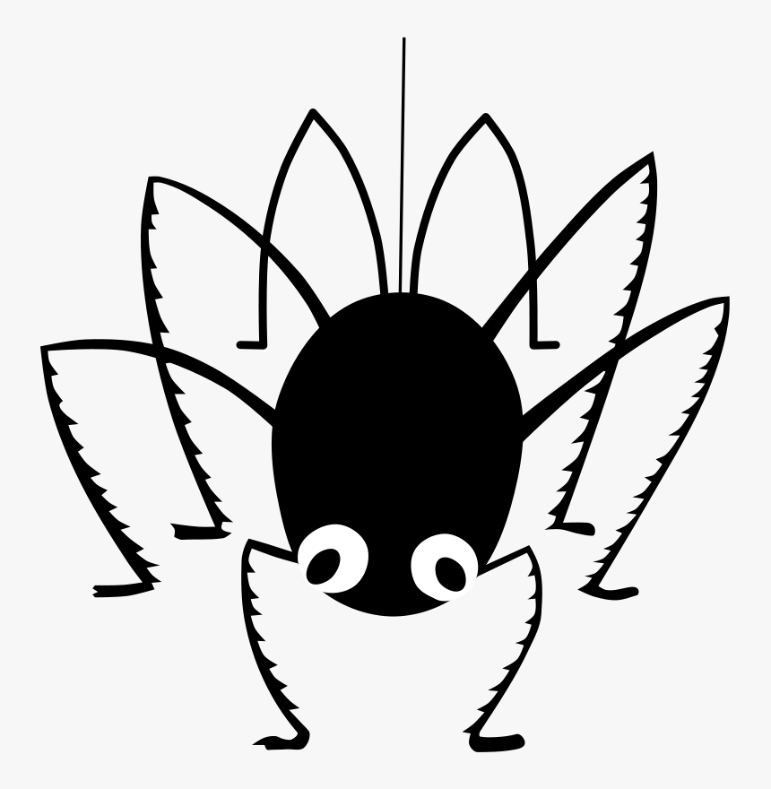 Monochrome - Spider Clipart, HD Png Download