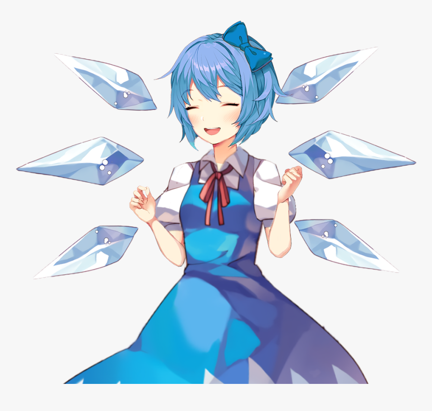 Anime Fictional Character Azure Mythical Creature - Doki Doki Literature Club Touhou, HD Png Download