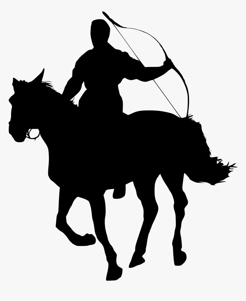 Cowgirl And Horse Silhouette, HD Png Download