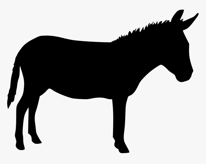 Donkey Computer Icons Desktop Wallpaper - Donkey Silhouette Png, Transparent Png