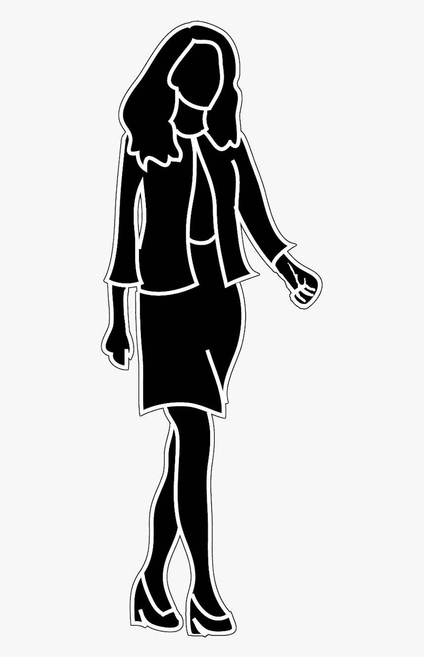 Business Woman Silhouette - Icon Transparent Businesswoman Icon Png, Png Download