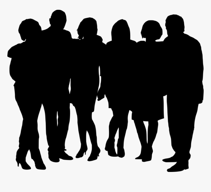 Business People Silhouettes Png Download - Group Of People Silhouette Png, Transparent Png