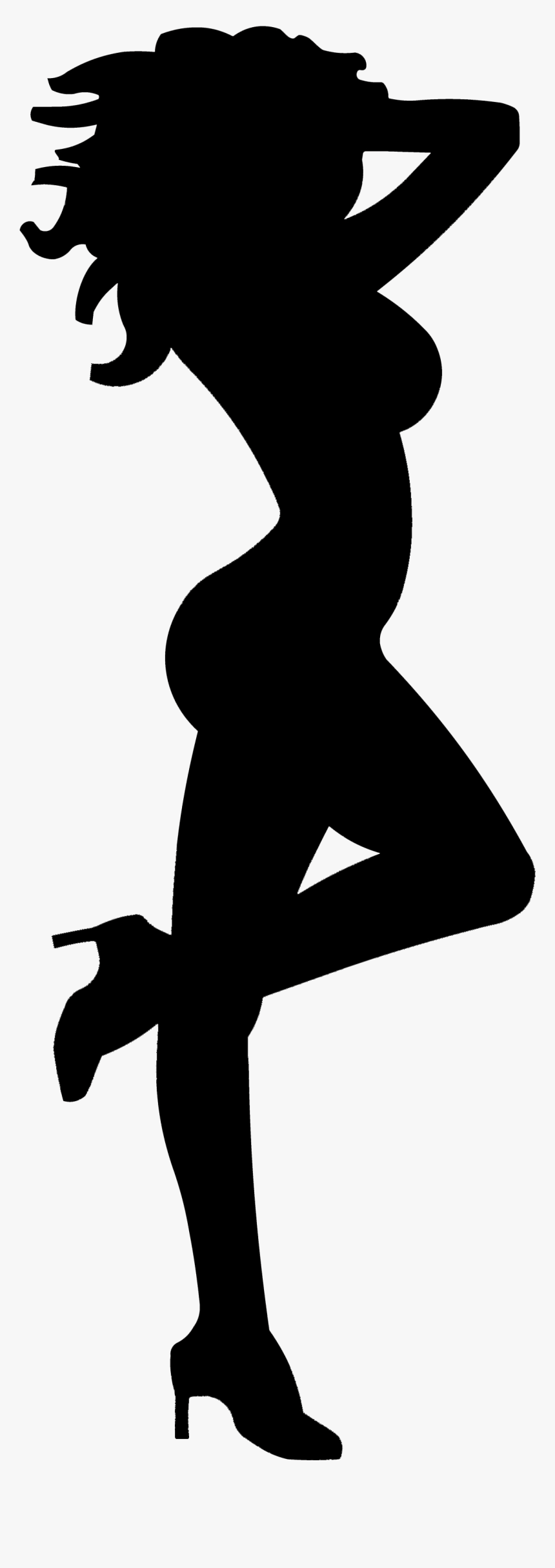 Bikini Model Silhouette Png, Transparent Png