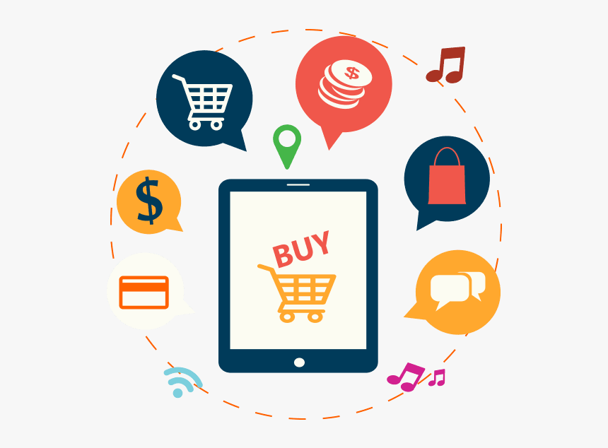 E-shop Design - Shopping Illustration Png, Transparent Png