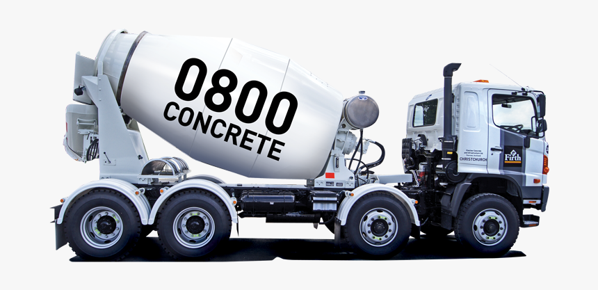 Tire Truck Motor Vehicle Public Utility Cement Mixers - Trailer Truck, HD Png Download