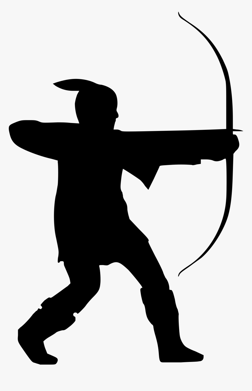 Clip Freeuse Download Archer Clipart Transparent - Silhouette Of Robin Hood, HD Png Download