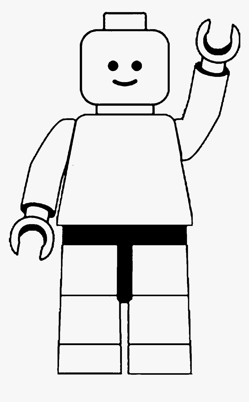 Lego Minifigures Lego Ninjago Clip Art - Lego Man Black And White, HD Png Download