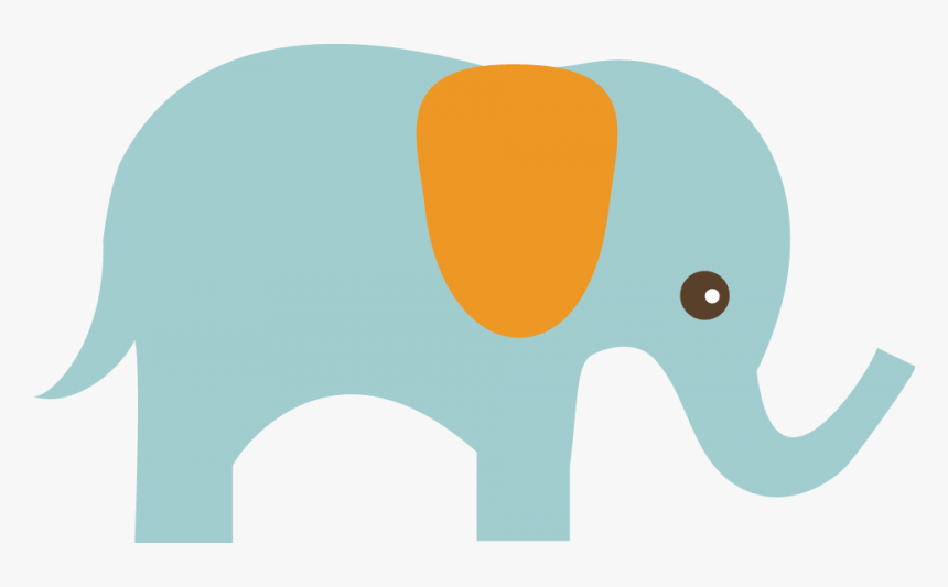 Baby Elephant Clipart - Cute Elephant Baby Elephant Silhouette, HD Png Download
