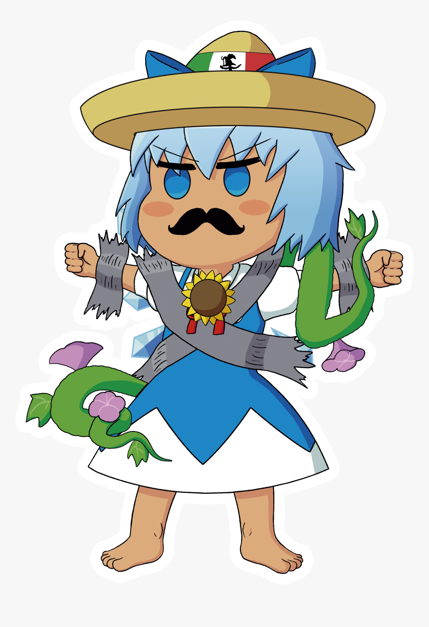 Cirno De Mayo Sticker - Cartoon, HD Png Download