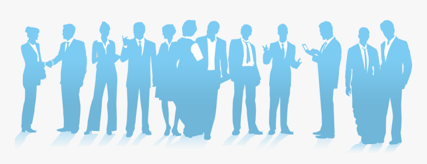 Autonomous And Responsible Teams - Business People Leader Silhouettes Png Blue, Transparent Png