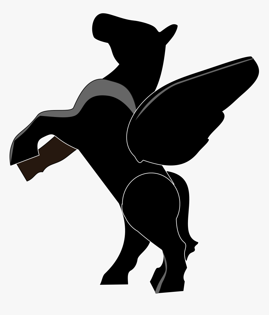 Lego Minifigure Logo Decal Silhouette - Lego Black Horse With Black Eyes, HD Png Download
