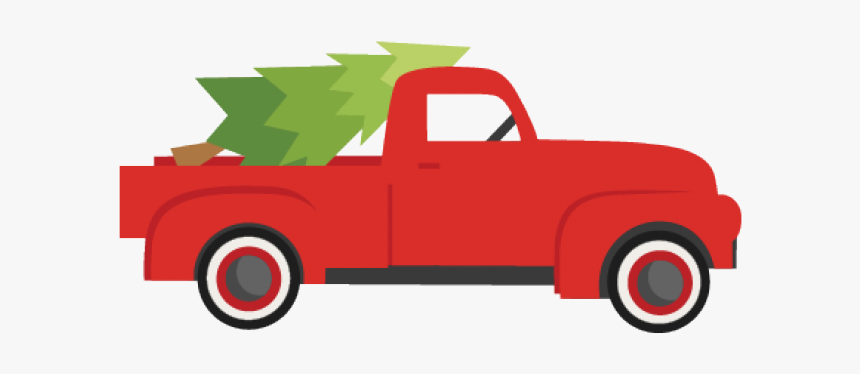 Clip Art Car Christmas Graphics Pickup Truck Christmas - Clip Art Truck With Christmas Tree, HD Png Download