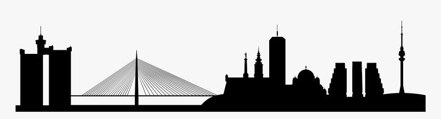 Bsv 01 Silhouette - Belgrade Skyline, HD Png Download