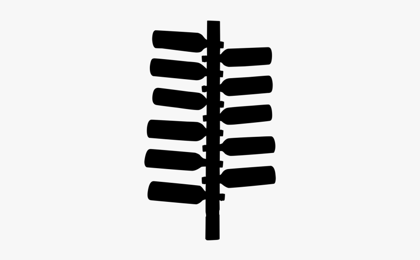 Wine Rack Silhouette - Symmetry, HD Png Download