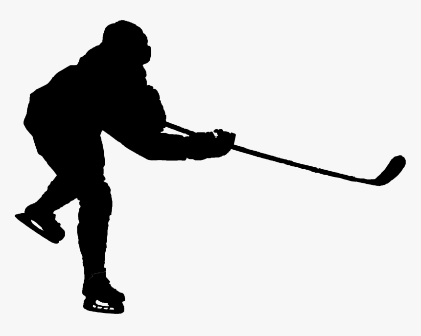 Line Angle Baseball Shoe Silhouette - Ice Hockey, HD Png Download