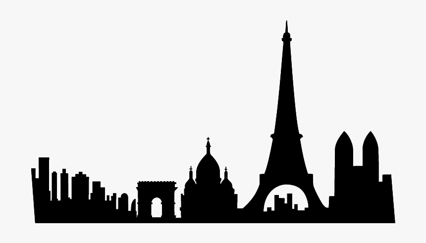 Paris Clipart Skyline - Eifel Tower Sillouette, HD Png Download