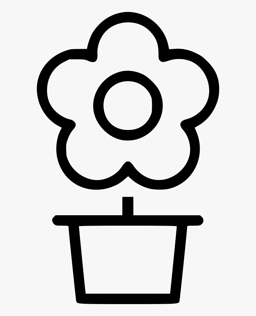 Flower Pot - Flower Pot Icon Png, Transparent Png