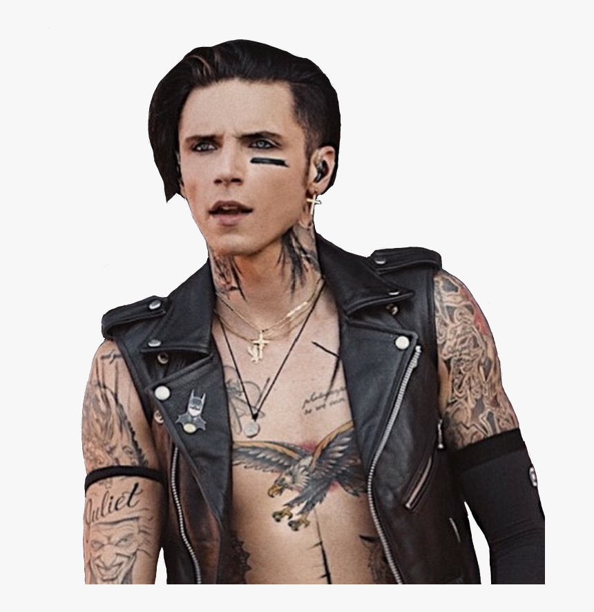 Andy Andybiersack Andysixx Andyblack - Leather Jacket, HD Png Download
