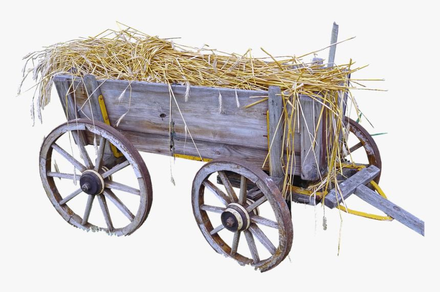 Isolated, Hay Wagon, Bauer, Wagon, Trailers, Transport - Hay Cart Png, Transparent Png