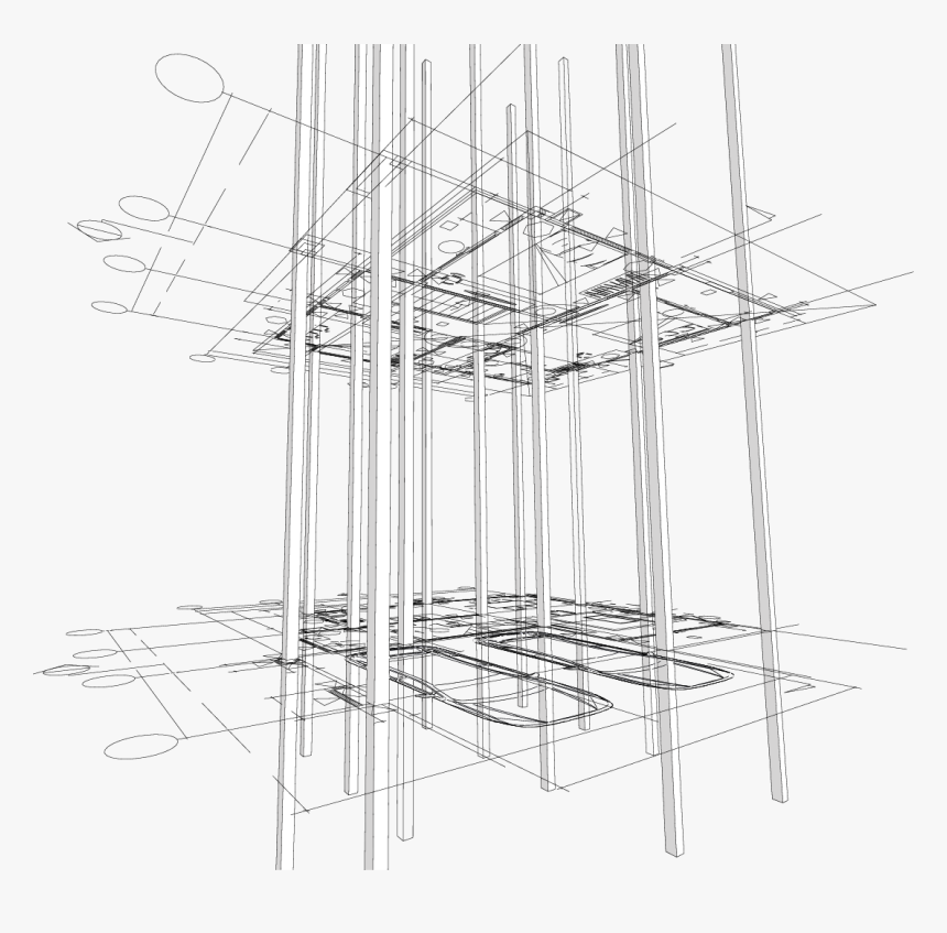 Clip Art Architecture Background - 空間 線條, HD Png Download