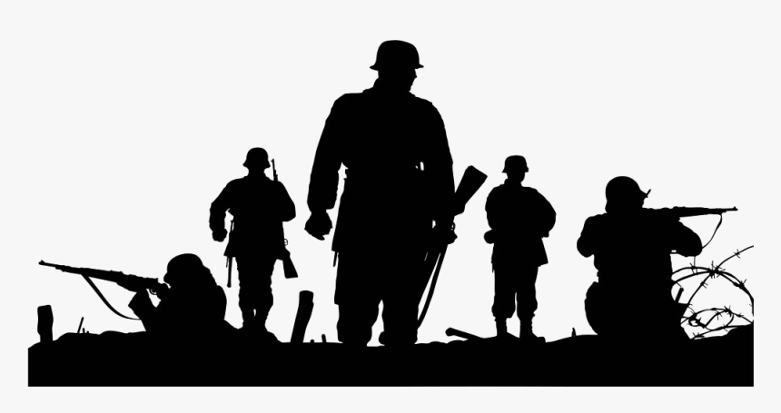 War Png Transparent - War Silhouette Png, Png Download
