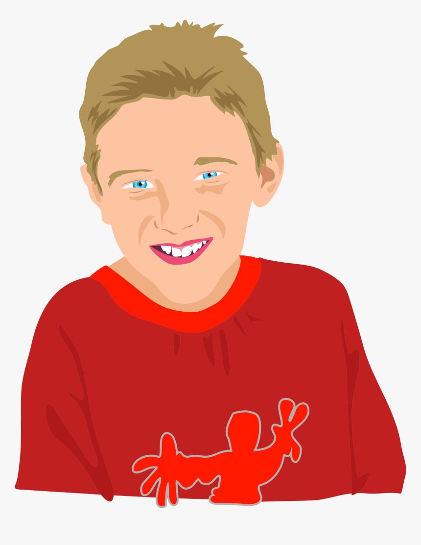 Happy Boy Portrait Clip Arts - Boy Portrait Clipart, HD Png Download