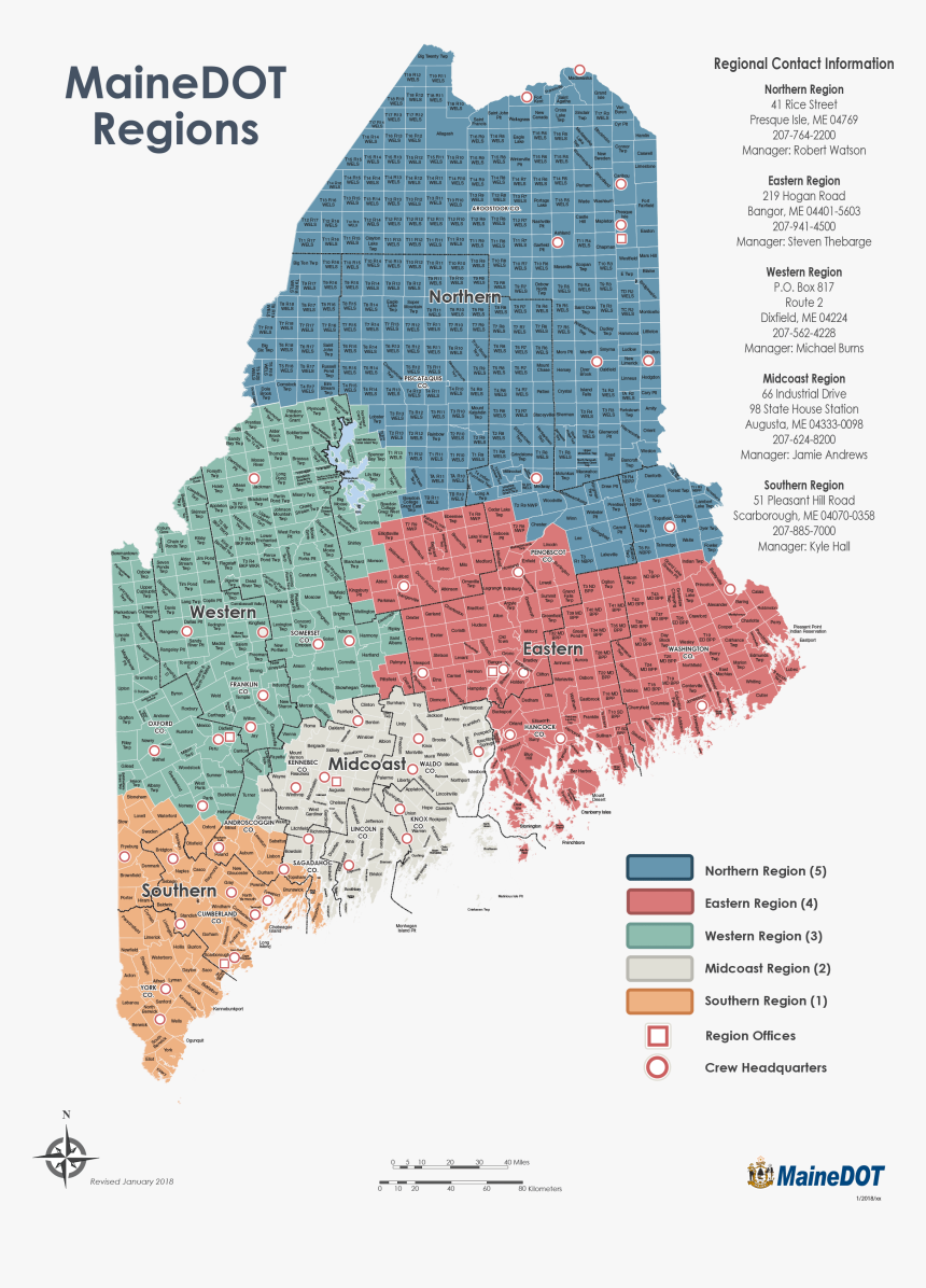 Maine Congressional Districts Map