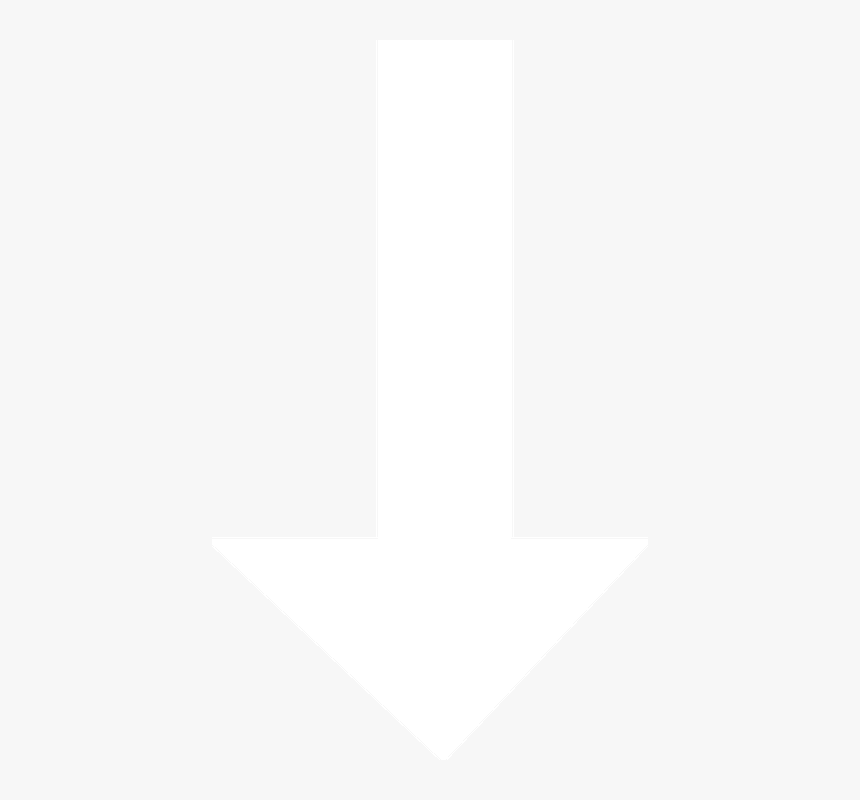 Down Arrow - Monochrome, HD Png Download