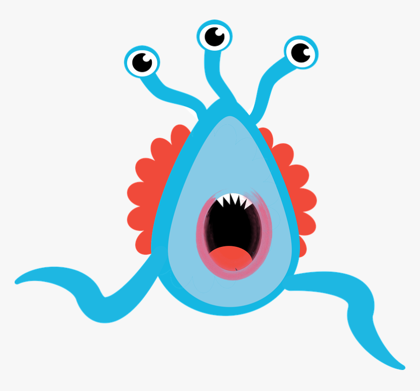 Monster, Scared, Running, Scary, Screaming, Panic, - Microsoft Office Specialist 2016 Diplom, HD Png Download