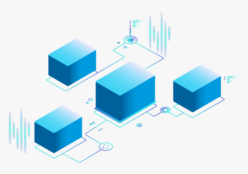 Network Concept - Blue, HD Png Download