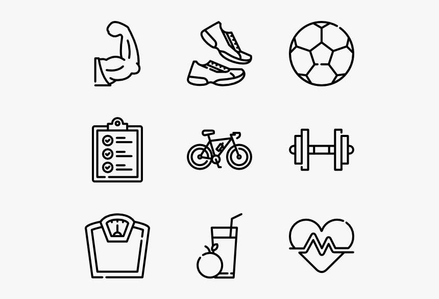 Clip Art Computer Icons Centre Physical - Fitness Icons Transparent Background, HD Png Download