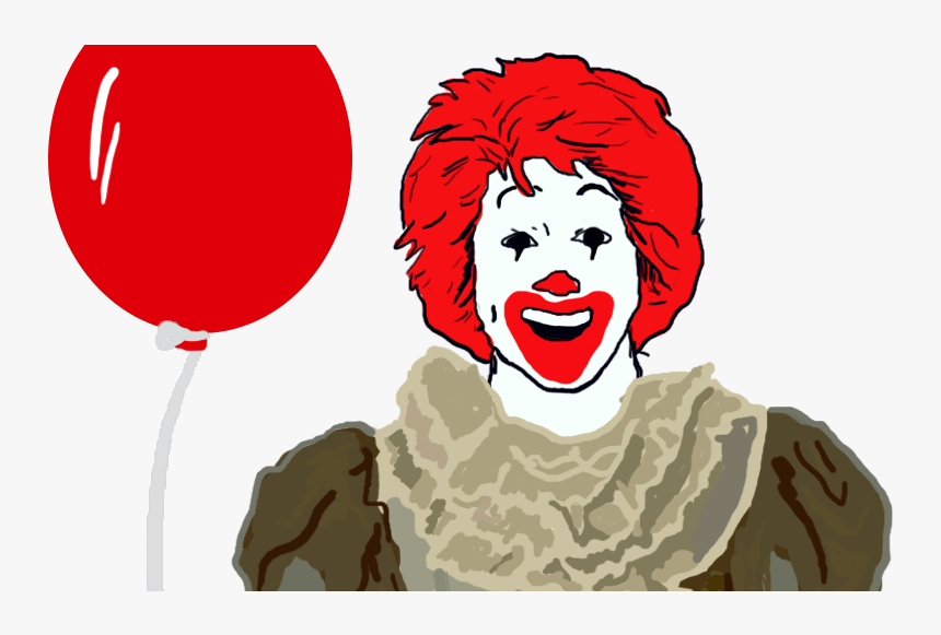 Russian Burger King Accuses The Movie It - Ronald Mcdonald Dan Art, HD Png Download