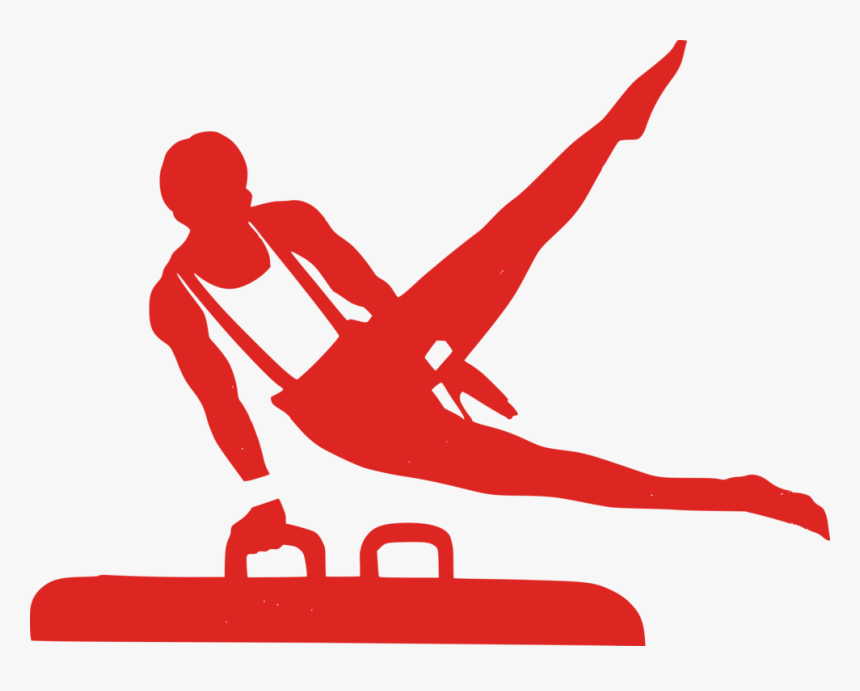 Standing,human Behavior,silhouette - Symbol Gymnastics, HD Png Download