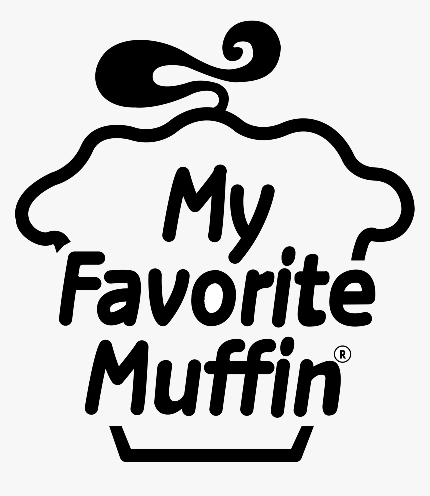 My Favorite Muffin Logo Black And White - My Favorite Muffin, HD Png Download