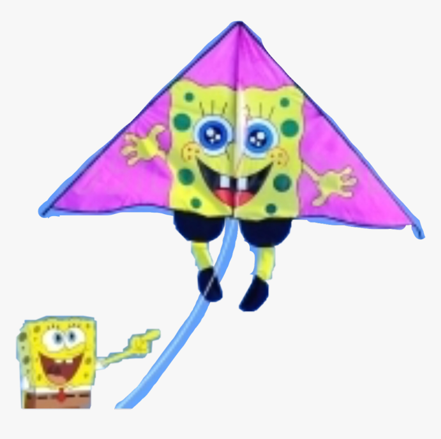 #kite #dailychallenge #spongebob #funny #freetoedit - Spongebob Kite Png, Transparent Png