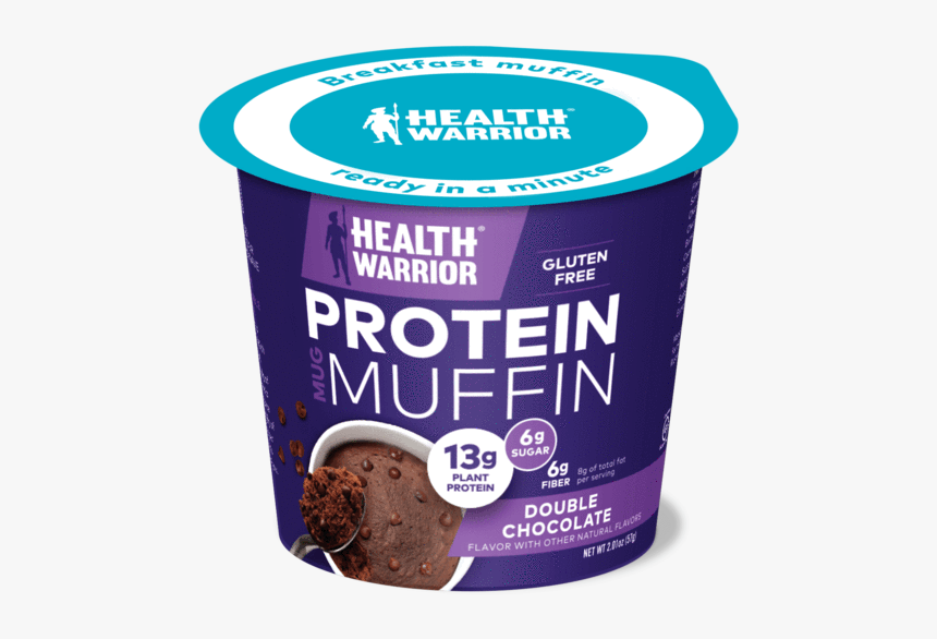 Health Warrior Mug Muffins, Double Chocolate, 6 Muffins - Chocolate, HD Png Download